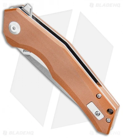 B'yond EDC Arch Liner Lock Knife Brown G-10 (3" Stonewash) SA1901DG-BN - Image 2