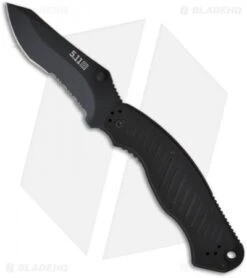 5.11 Tactical ARK Recurve Liner Lock Knife (3.75" Black Serr) 51070