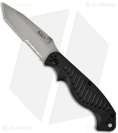 5.11 Tactical 5.11 CS1 Knife Tanto Counter Strike Folding Knife (3.75" Bead Blast Serr)