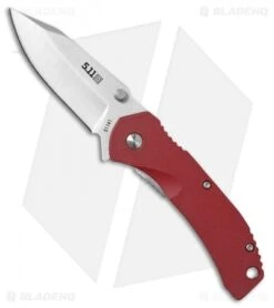 5.11 Tactical Inceptor Curia Frame Lock Knife Red FRN (2.625" Satin)