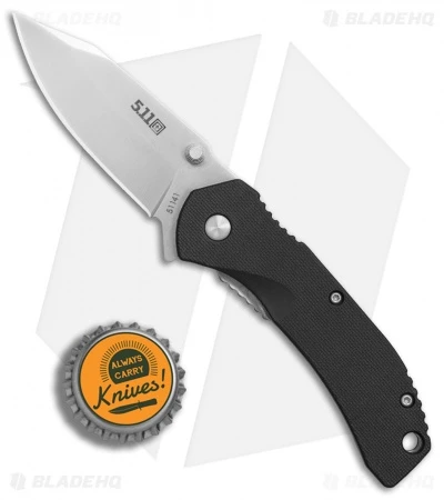 5.11 Tactical Inceptor Curia Frame Lock Knife Black FRN (2.625" Satin) - Image 4