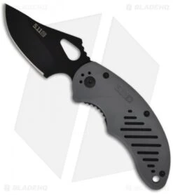 5.11 Tactical Min-Pin Spear Point Liner Lock Knife Grey (2.85" Black) 51059