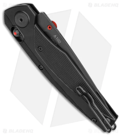 Acta Non Verba A100 ELMAX A-Lock Knife Black FRN/Red (3.5" Black DLC) ANV - Image 3