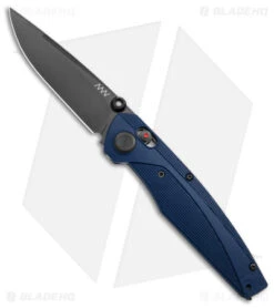 Acta Non Verba A100 MagnaCut A-Lock Knife Blue FRN (3.5" Black DLC) ANV