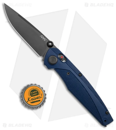 Acta Non Verba A100 MagnaCut A-Lock Knife Blue FRN (3.5" Black DLC) ANV - Image 4