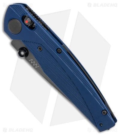 Acta Non Verba A100 ELMAX A-Lock Knife Blue FRN (3.5" Black DLC) ANV - Image 2