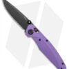 Acta Non Verba Knives A100 A-lock Purple FRN (3.5" Black DLC MagnaCut)