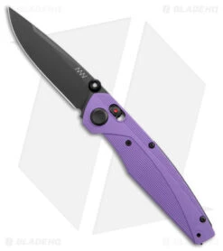 Acta Non Verba Knives A100 A-lock Purple FRN (3.5" Black DLC MagnaCut)