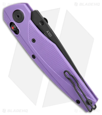 Acta Non Verba Knives A100 A-lock Purple FRN (3.5" Black DLC MagnaCut) - Image 3