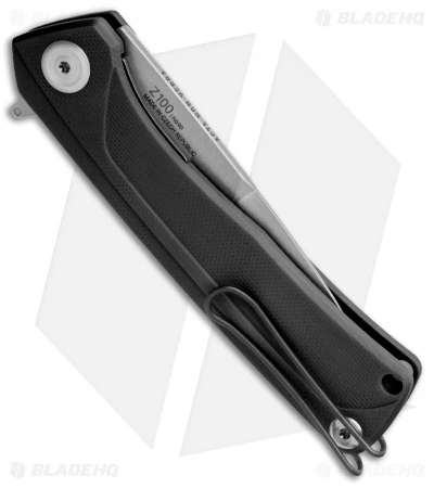 Acta Non Verba Knives Z100 Liner Lock Knife Black G-10 (3.5" Stonewash) - Image 3