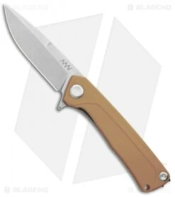 Acta Non Verba Knives Z100 Liner Lock Knife Coyote G-10 (3.5" Stonewash)