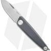 Acta Non Verba Knives Z050 Slip Joint Knife Dark Gray Aluminum (2.6" Stonewash)