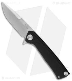Acta Non Verba Knives Z100 Liner Lock Knife Black GRN (3.5" Stonewash)