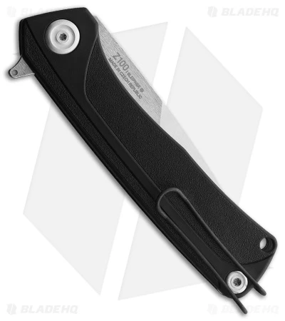 Acta Non Verba Knives Z100 Liner Lock Knife Black GRN (3.5" Stonewash) - Image 2