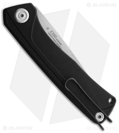 Acta Non Verba Knives Z200 Liner Lock Knife Black GRN (3.5" Stonewash) - Image 2