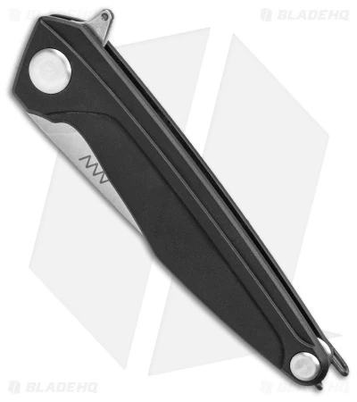 Acta Non Verba Z300 Spear Point Liner Lock Knife Black Aluminum (3.5" Stonewash) - Image 2