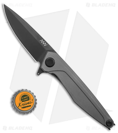 Acta Non Verba Z300 Liner Lock Knife Titanium (3.5" Black DLC) - Image 4