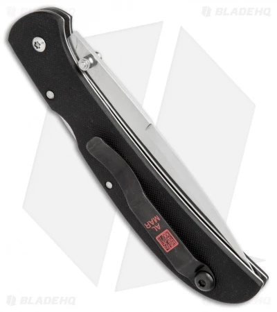 Al Mar Eagle Talon Lock Back Knife Black G-10 (4" Satin) - Image 3