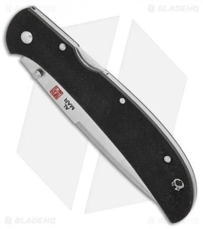 Al Mar Eagle Talon Lock Back Knife Black G-10 (4" Satin) - Image 2