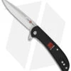 Al Mar Ultralight Hawk Frame Lock Knife Black FRN (2.75" Satin)