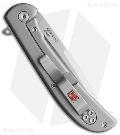 Al Mar Ultralight Hawk Frame Lock Knife Titanium (2.75" Satin) - Image 2