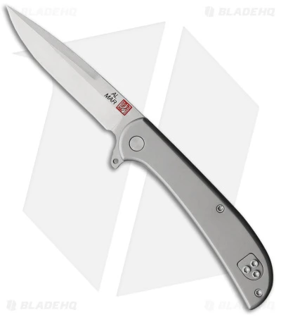 Al Mar Ultralight Hawk Frame Lock Knife Titanium (2.75" Satin)