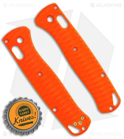 Allen Putman Benchmade Bugout Custom Sculpted G-10 Replacement Scales (Orange) - Image 2