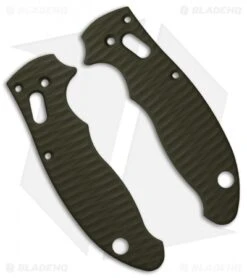Allen Putman Spyderco Manix 2 Custom Sculpted G-10 Replacement Scales (OD Green)