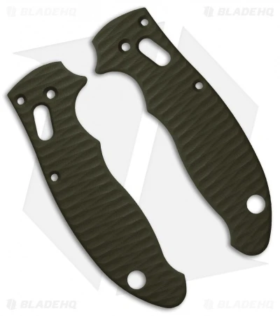 Allen Putman Spyderco Manix 2 Custom Sculpted G-10 Replacement Scales (OD Green)