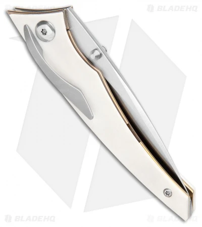 Alliance Designs Chisel Liner Lock Knife White Micarta (Satin) - Image 3