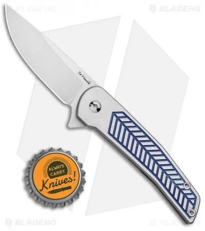 Alliance Designs Hammond Scout Titanium Flipper Knife Blue (2.25" Satin) - Image 4