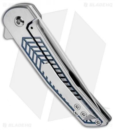 Alliance Designs Hammond Scout Titanium Flipper Knife Blue (2.25" Satin) - Image 3
