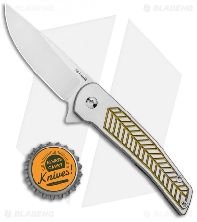 Alliance Designs Hammond Scout Titanium Flipper Knife Gold (2.25" Satin) - Image 4