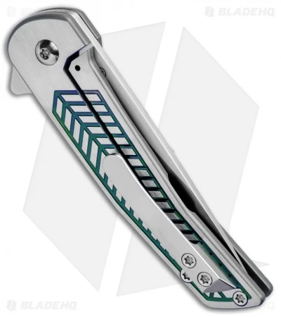 Alliance Designs Hammond Scout Titanium Flipper Knife Green (2.25" Satin) - Image 3