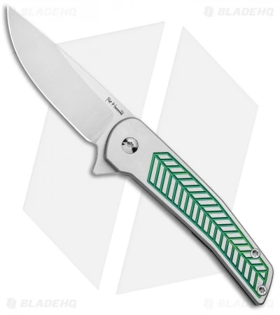 Alliance Designs Hammond Scout Titanium Flipper Knife Green (2.25" Satin)