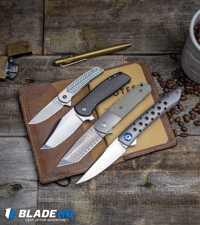 Alliance Designs Laconico Angry Baby Bear Flipper Tanto Knife Black Ti/CF - Image 6