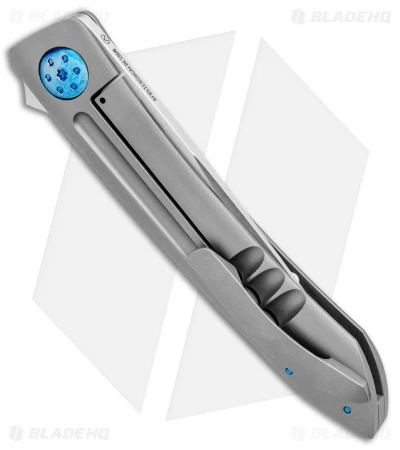 Alliance Designs / Kevin Foster Anchovy Flipper Knife Holes Ti (3.5" Satin) - Image 3