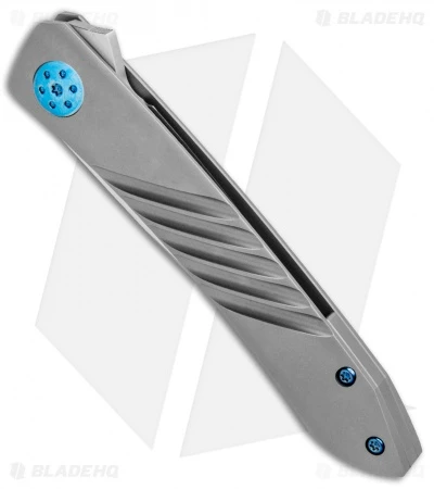 Alliance Designs / Kevin Foster Anchovy Flipper Milled Ti (3.5" Satin) - Image 2