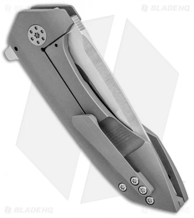 Alliance Designs Vi Knives Mini Veneno Frame Lock Knife Titanium (3.125" Satin) - Image 3