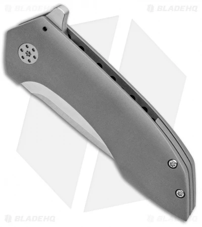 Alliance Designs Vi Knives Mini Veneno Frame Lock Knife Titanium (3.125" Satin) - Image 2