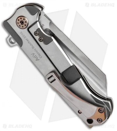 Andre De Villiers Classic Butcher Flipper Knife Satin/Bronze Ti (4" Satin) AdV - Image 3