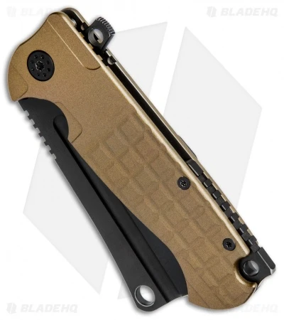 Andre De Villiers Custom Battle Cleaver Prototype Flipper Knife (4" Black) - Image 2