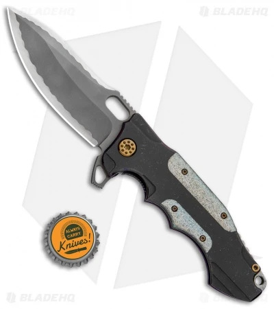 Andre De Villiers Custom Hummer Flipper Knife Holographic (4.25" Two-Tone) AdV - Image 4