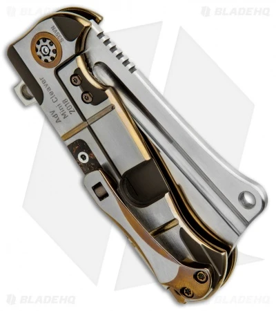 Andre De Villiers Mini Cleaver Knife Copper Shred CF (3.25" Satin) AdV - Image 3