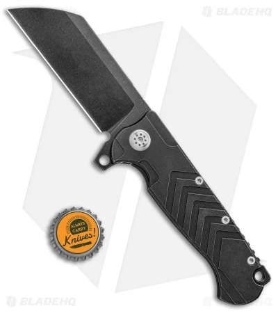 Andre De Villiers Mid-Tech Tac Butcher UTL Frame Lock Knife Black (4" BSW) - Image 4