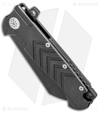 Andre De Villiers Mid-Tech Tac Butcher UTL Frame Lock Knife Black (4" BSW) - Image 2