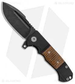 Andre De Villiers Mini Harpoon Knife Black Ti/Kevlar (3.1" Black SW) AdV