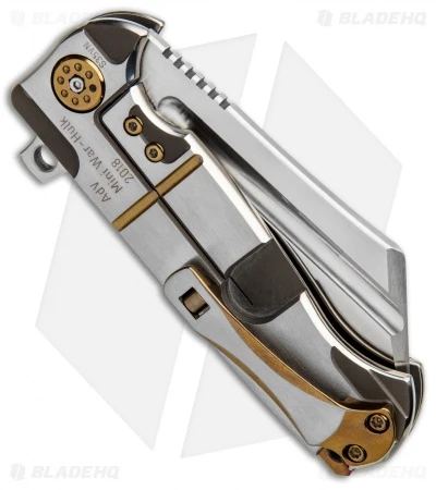 Andre De Villiers Mini War Hulk Frame Lock Knife Copper Shred (3.25" Satin) AdV - Image 3