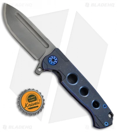 Andre De Villiers Pathfinder Mini Knife 3D Blue Ti (3.2" BB Hamon) AdV - Image 4