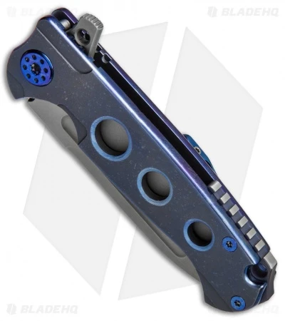 Andre De Villiers Pathfinder Mini Knife 3D Blue Ti (3.2" BB Hamon) AdV - Image 2